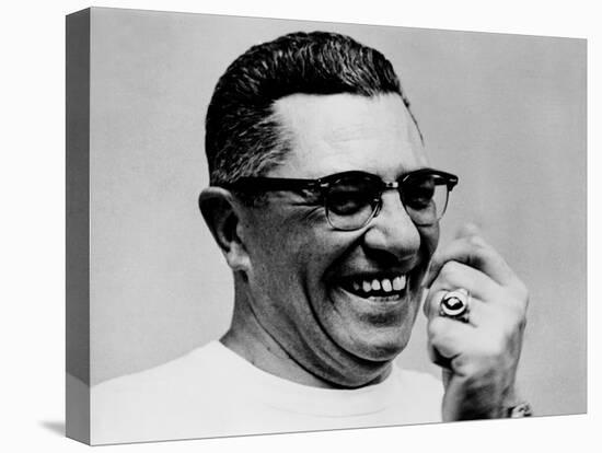 Vince Lombardi Coach of the Green Bay Packers Football Team in 1967-null-Stretched Canvas