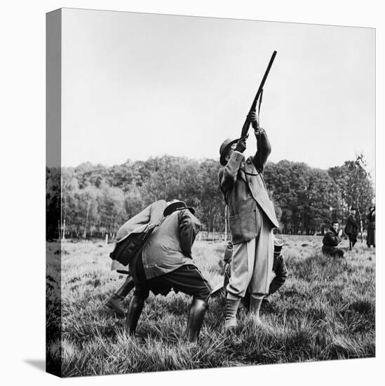 Vincent Auriol, Blasting Away at Pheasants-Dmitri Kessel-Premier Image Canvas