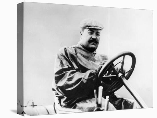 Vincenzo Lancia at the Wheel of a Car-null-Premier Image Canvas