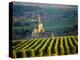 Vineyard and Church, Ville Dommange, Champagne, France-John Miller-Premier Image Canvas