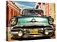 Vintage American car in Habana, Cuba-Gasoline Images-Stretched Canvas