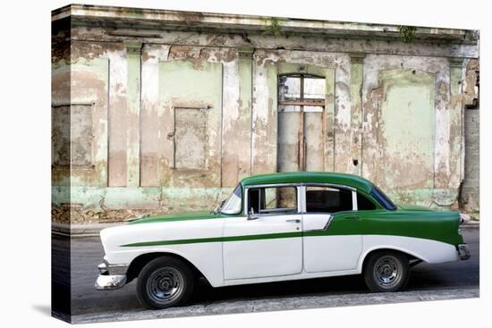 Vintage American Car Parked on a Street in Havana Centro, Havana, Cuba-Lee Frost-Premier Image Canvas