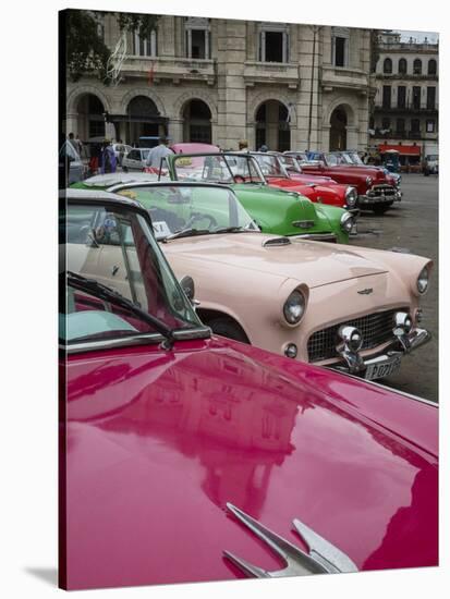 Vintage American Cars, Havana, Cuba, West Indies, Caribbean, Central America-Yadid Levy-Premier Image Canvas