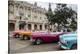 Vintage American Cars Parking Outside the Gran Teatro (Grand Theater), Havana, Cuba-Yadid Levy-Stretched Canvas