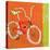 Vintage Banana Bike-Robbin Rawlings-Stretched Canvas
