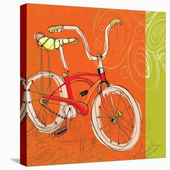 Vintage Banana Bike-Robbin Rawlings-Stretched Canvas