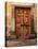 Vintage Brown Wood Medieval Door in Rural Stone House-felker-Premier Image Canvas