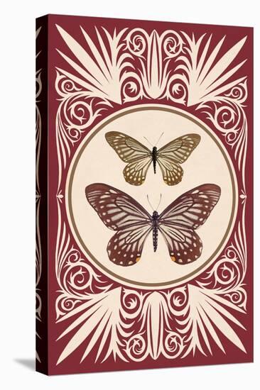 Vintage Butterfly Duo-null-Stretched Canvas