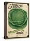 Vintage Cabbage Seed Packet-null-Premier Image Canvas