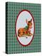 Vintage Christmas Deer-Effie Zafiropoulou-Premier Image Canvas