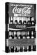 Vintage Coca Cola Bottle Cases Coke B&W Photo Print Poster-null-Stretched Canvas