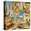 Vintage Collage - European Travel-Maugli-l-Stretched Canvas