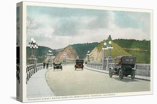 Vintage Colorado Street Bridge, Pasadena, California-null-Stretched Canvas