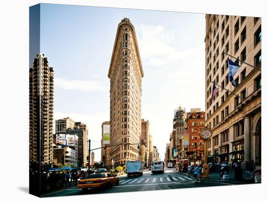 Vintage Colors Landscape of Flatiron Building and 5th Ave, Manhattan, New York City, United States-Philippe Hugonnard-Premier Image Canvas