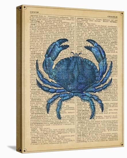 Vintage Crab-Sparx Studio-Stretched Canvas