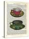 Vintage Cups-Marion Mcconaghie-Stretched Canvas