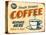 Vintage Design -  Fresh Brewed Coffee-Real Callahan-Stretched Canvas