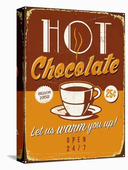 Vintage Design -  Hot Chocolate-Real Callahan-Stretched Canvas