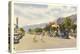 Vintage Downtown Palm Springs-null-Stretched Canvas