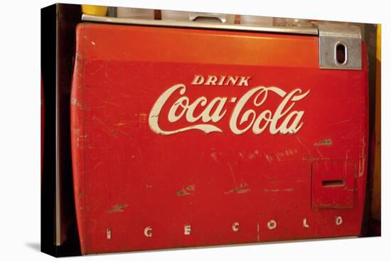 Vintage Drink Coca Cola Ice Cold Coke Vending Machine Photo Poster-null-Stretched Canvas