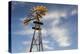 Vintage Farm Windmills at Sunset, Elk City, Oklahoma, USA-Walter Bibikow-Premier Image Canvas