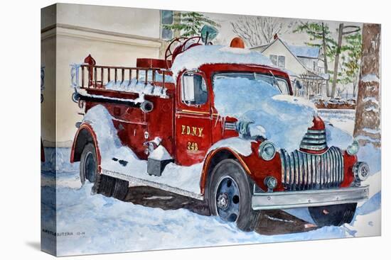 Vintage Fire Engine, 2014, (Watercolor)-Anthony Butera-Premier Image Canvas