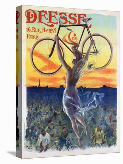 Vintage French Poster of a Goddess with a Bicycle, C.1898-Pal-Premier Image Canvas