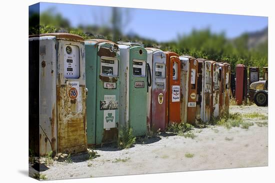 Vintage Gas Pumps Tilt-Toula Mavridou-Messer-Premier Image Canvas