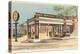 Vintage Gas Station-null-Stretched Canvas
