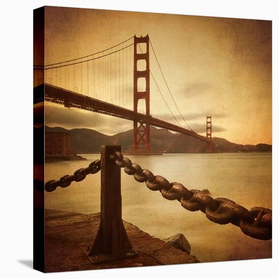 Vintage Golden Gate-Philippe Sainte-Laudy-Premier Image Canvas