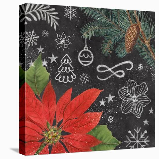 Vintage Holiday Chalk I-Mary Urban-Stretched Canvas