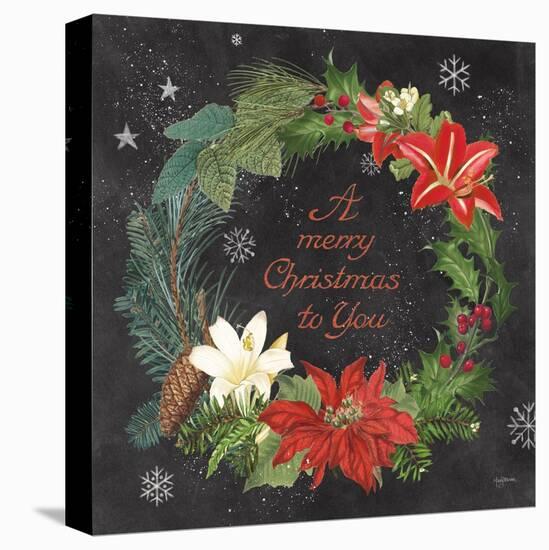 Vintage Holiday Chalk VI-Mary Urban-Stretched Canvas