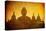 Vintage Image Of Buddha Statue At Borobudur Temple, Java, Indonesia-javarman-Stretched Canvas