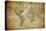 Vintage Map of the World, 1814-javarman-Stretched Canvas