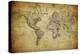 Vintage Map of the World, 1814-javarman-Stretched Canvas