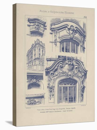 Vintage Motifs d'Architecture I-Schmidt-Stretched Canvas