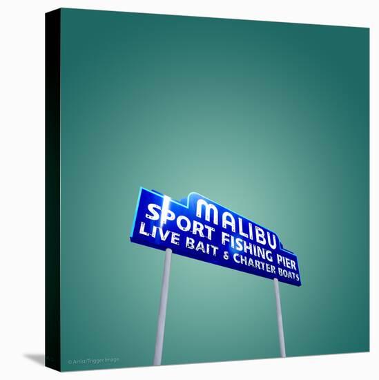 Vintage Neon Street Sign in America-Salvatore Elia-Premier Image Canvas