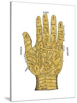 Vintage Palmistry-Oliver Jeffries-Stretched Canvas