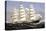 Vintage Print of the Clipper Ship Three Brothers-Stocktrek Images-Stretched Canvas