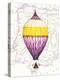 Vintage Purple Air Balloon-Hope Smith-Stretched Canvas