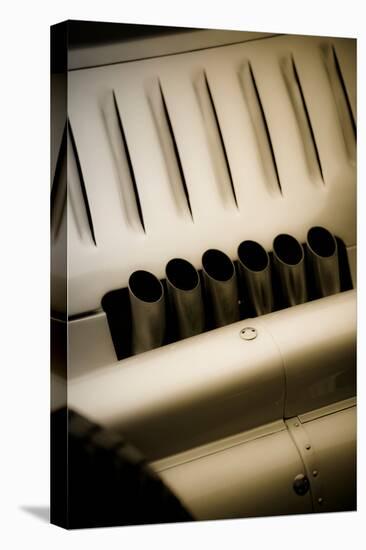 Vintage Racing Car with Exhaust and Air Vents Close Up-Will Wilkinson-Premier Image Canvas