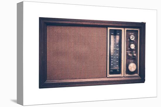 Vintage Radio Isolated-duallogic-Premier Image Canvas