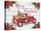 Vintage Red Truck Christmas-A-Jean Plout-Premier Image Canvas