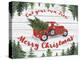 Vintage Red Truck Christmas-B-Jean Plout-Premier Image Canvas