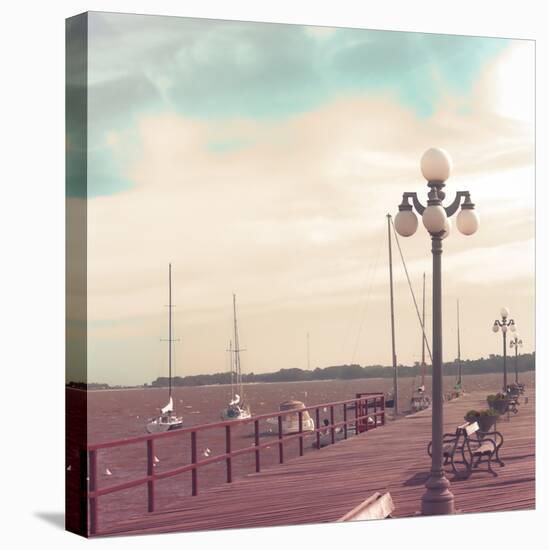 Vintage Sea Port-Andrekart Photography-Stretched Canvas