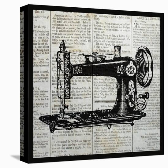 Vintage Sewing Machine-Piper Ballantyne-Stretched Canvas