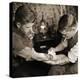 Vintage Shot of a Man Being Tattooed-null-Premier Image Canvas