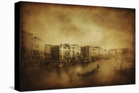 Vintage Shot of Grand Canal, Venice, Italy-null-Premier Image Canvas