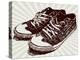 Vintage Sneakers Hand Drawn-tsaplia-Stretched Canvas