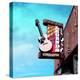 Vintage Street Sign in America with Guitar-Salvatore Elia-Premier Image Canvas